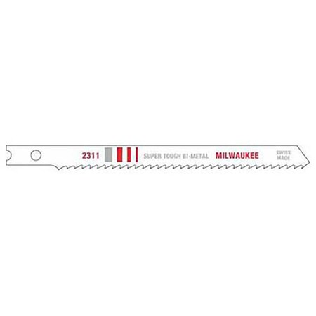Milwaukee Tool 4 in. 10 TPI Bi-Metal Jig Saw Blade, 5PK 48-42-2311